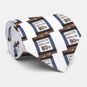 gelukkige verjaardag 90 90e verjaardag stropdas (Opgerold)