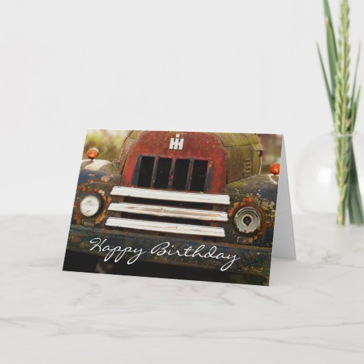 Gelukkige Verjaardag aan Bejaarde Kaart (Voorkant)