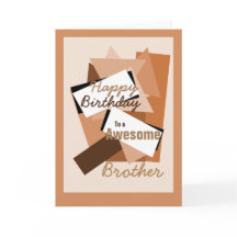 Gelukkige Verjaardag aan de vormenbrowns van een