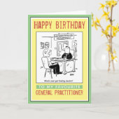Gelukkige verjaardag aan een General Practitioner Kaart (Gele Bloem)