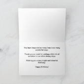 Gelukkige verjaardag aan een grote werknemer kaart (Binnen)