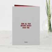 Gelukkige verjaardag aan een speciale kleinzoon ma kaart (Achterkant)