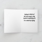 **GELUKKIGE VERJAARDAG** AAN EEN **STOERE VROUW** KAART (Binnen)