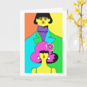 Gelukkige Verjaardag aan Hip Dame Kaart (Gele Bloem)