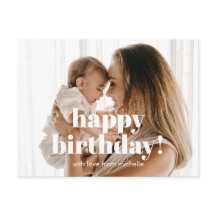 Gelukkige Verjaardag aan Mama met Foto