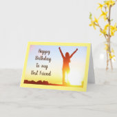 *** GELUKKIGE VERJAARDAG *** AAN MIJN "BESTE VRIEN KAART (Gele Bloem)