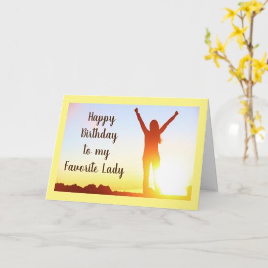 *** GELUKKIGE VERJAARDAG *** AAN MIJN "FAVORIETE D KAART (Gele Bloem)