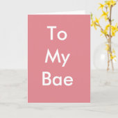 Gelukkige Verjaardag aan mijn Kaart Bae (Gele Bloem)