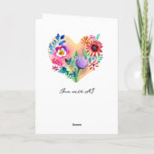 Gelukkige verjaardag aan Mijn Lieve Goddochter Kaart (Achterkant)