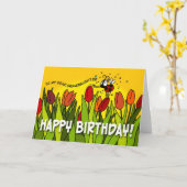 Gelukkige verjaardag - aan mijn lieve kleindochter kaart (Gele Bloem)