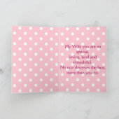 Gelukkige Verjaardag, aan mijn mooie Vrouw Kaart (Binnen)