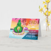 gelukkige verjaardag aan mijn papa kaart (Gele Bloem)