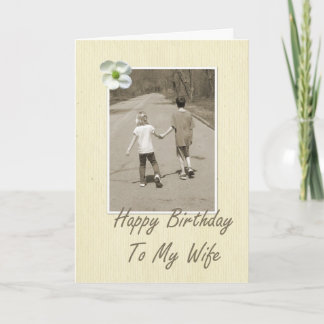 Gelukkige Verjaardag aan Mijn Vrouw - jongen en Kaart
