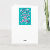 Gelukkige verjaardag aan mijn Zuster gepersonalise Kaart (Achterkant)