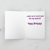 Gelukkige Verjaardag aan Oude Vriend die Jong van  Kaart (Binnen)