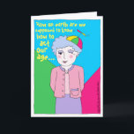 Gelukkige Verjaardag aan Oude Vriend die Jong van  Kaart<br><div class="desc">Deze schattige verjaardagskaart, geïllustreerd en ontworpen door Susan M. Epperly van Tiger Lily Studios, is de perfecte manier om je favoriete "kind in hart en nieren" een gelukkige verjaardag te wensen. Illustratie ©2002 Susan M. Epperly, Kaart design ©2015 Susan M. Epperly, Tiger Lily Studios, LLC Zorg ervoor dat je de...</div>