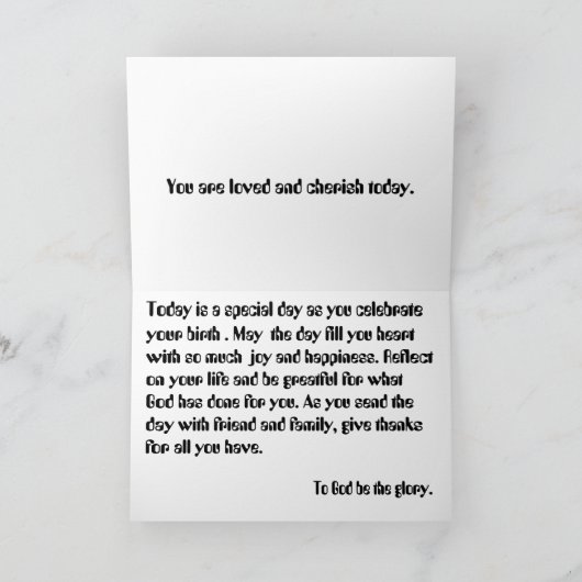 GELUKKIGE VERJAARDAG AAN SPECIAAL IEMAND KAART (Binnen)