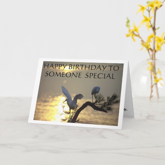 GELUKKIGE VERJAARDAG AAN SPECIAAL IEMAND KAART (Gele Bloem)