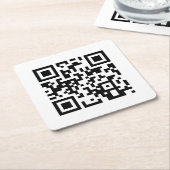 Gelukkige verjaardag aan u QR code Kartonnen Onderzetters (Schuin)