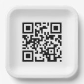 Gelukkige verjaardag aan u QR code Papieren Bordje (Voorkant)