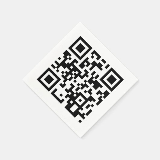 Gelukkige verjaardag aan u QR code Servet (Hoek)