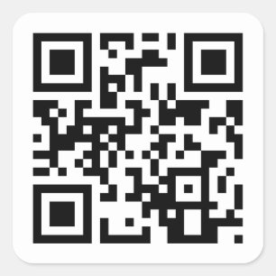 Gelukkige verjaardag aan u QR code Vierkante Sticker