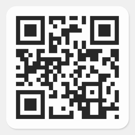 Gelukkige verjaardag aan u QR code Vierkante Sticker (Voorkant)