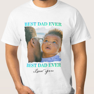 Gelukkige verjaardag aan vader, veelvoudige fotoco t-shirt