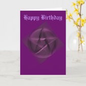 Gelukkige Verjaardag aan Verborgen Wiccan Kaart (Gele Bloem)