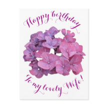 Gelukkige Verjaardag aan vrouw  roze bloemen liefd