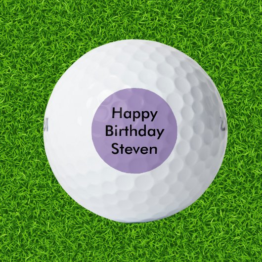 Gelukkige Verjaardag Aangepaste Naam Golfballen