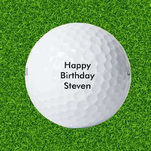 Gelukkige Verjaardag Aangepaste Naam Golfballen