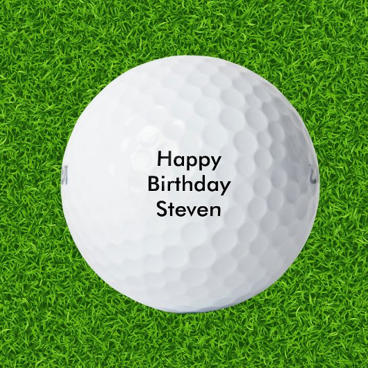 Gelukkige Verjaardag Aangepaste Naam Golfballen