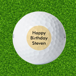 Gelukkige Verjaardag Aangepaste Naam Golfballen