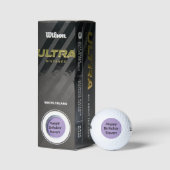 Gelukkige Verjaardag Aangepaste Naam Golfballen (Verpakking)