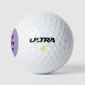 Gelukkige Verjaardag Aangepaste Naam Golfballen (Logo)