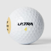 Gelukkige Verjaardag Aangepaste Naam Golfballen (Logo)