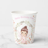 Gelukkige Verjaardag, Aanpasbare tekst Papieren Bekers (Achterkant)