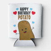 Gelukkige verjaardag Aardappel Blikjeskoeler (Voorkant)