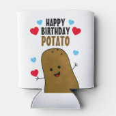 Gelukkige verjaardag Aardappel Blikjeskoeler (Achterkant)