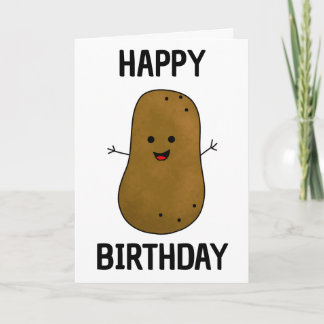 Gelukkige verjaardag Aardappel Kaart
