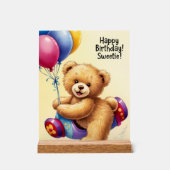 gelukkige verjaardag acryl bord (Voorkant)