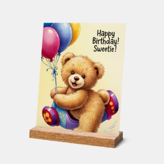 gelukkige verjaardag acryl bord