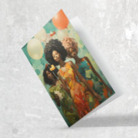 Gelukkige Verjaardag Afrikaanse Amerikaanse Vrouwe