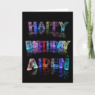 Gelukkige verjaardag Aiden Kaart