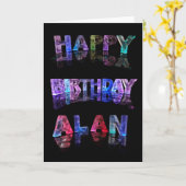 Gelukkige verjaardag Alan Kaart (Gele Bloem)