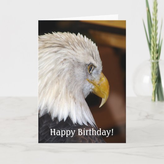 Gelukkige verjaardag! American Bald Eagle Kaart (Voorkant)
