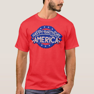 Gelukkige Verjaardag Amerika 4 juli USA Onafhankel T-shirt