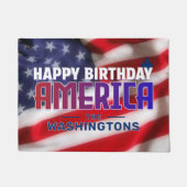 GELUKKIGE VERJAARDAG AMERIKA DEURMAT (Voorkant)