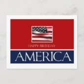 Gelukkige verjaardag Amerika op 4 juli Briefkaart (Voorkant)